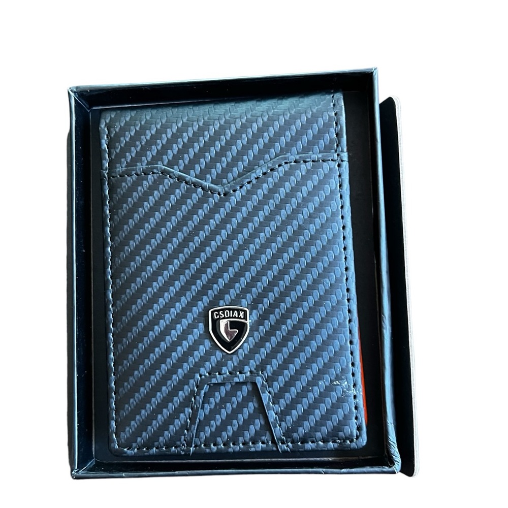 New GSOIAX Black & Orange Thin Wallet
